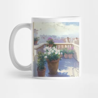 Sunny terrace in Barcelona II Mug